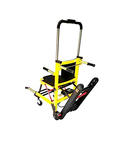 Silla de ruedas eléctrica plegable para subir escaleras, Camilla de escalera plegable portátil Silla de escalera para elevación médica, Ambulancia Bombero Ascensor para evacuación Silla de escalera S