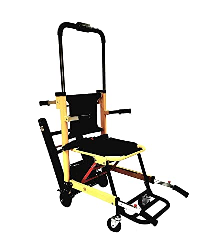 Silla de ruedas eléctrica plegable para subir escaleras, Camilla de escalera plegable portátil Silla de escalera para elevación médica, Ambulancia Bombero Ascensor para evacuación Silla de escalera S