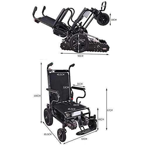 Silla De Ruedas Eléctrica Plegable Para Subir Escaleras Silla De Ruedas Eléctrica Plegable Ligera Para Subir Escaleras Silla De Ruedas Para Subir Y Bajar Escaleras Ayuda Para La Movilidad Camilla