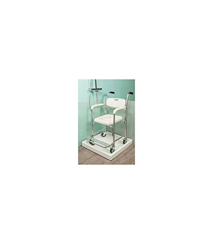 SILLA DUCHA WC CON REPOSAPIES ABATIBLES