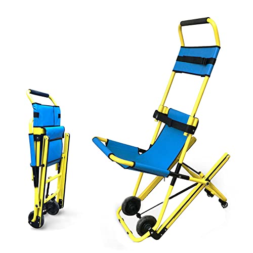 sillas de ruedas plegable portátil,elevador de escalera para silla de ruedas pacientes con fractura de rescate que suben y bajan por el pasillo