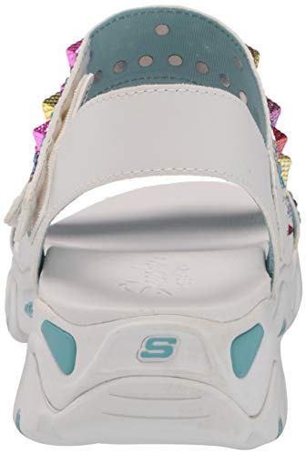 Skechers 119111-WMLT_37, Sandalias Mujer, White, EU