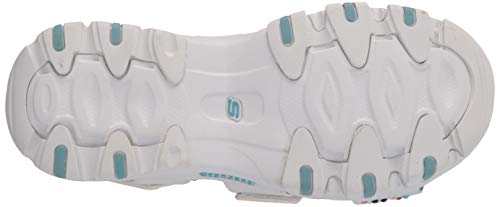 Skechers 119111-WMLT_37, Sandalias Mujer, White, EU