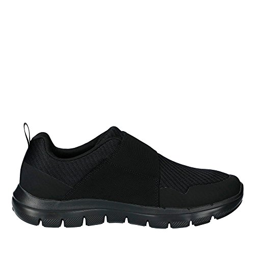 Skechers 52183, Zapatillas con Velcro Hombre, Negro, 41 EU