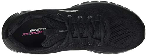 Skechers Graceful-Get Connected, Zapatillas Mujer, Negro (BBK Black Mesh), 37.5 EU