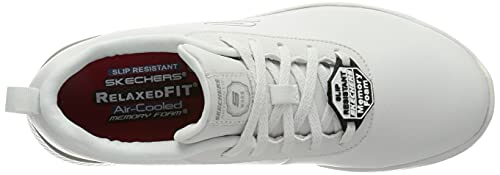 Skechers MARSING GMINA, Zapatos para Profesionales Sanitarios Mujer, White, 38 EU