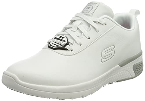 Skechers MARSING GMINA, Zapatos para Profesionales Sanitarios Mujer, White, 38 EU