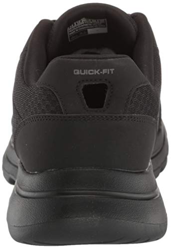 Skechers Performance Go Walk 5-Qualify, Zapatillas Hombre, Negro (BBK Black Textile/Synthetic/Black Trim), 46 EU