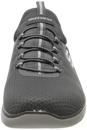 Skechers Summits, Zapatillas Hombre, Grey/Charcoal, 42 EU