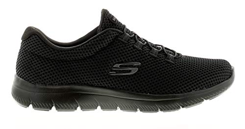 Skechers Summits, Zapatillas Mujer, Negro (BBK Black Mesh/Trim 85), 38 EU