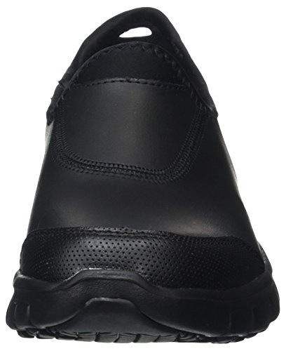 Skechers Sure Track, Zapatos de Trabajo Mujer, Negro (BBK Black Leather), 39 EU