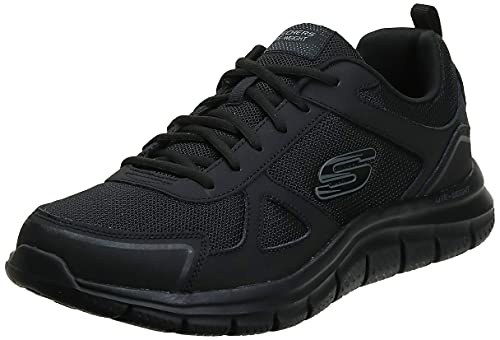 Skechers Track-scloric 52631-bbk, Zapatillas Hombre, Negro (Black 52631/Bbk), 42 EU