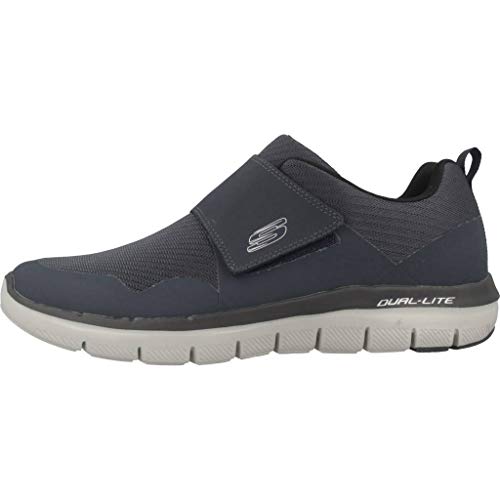 Skechers - Zapatillas Deportivas De Hombre Skechers De Color Azul con Cierre De Velcro