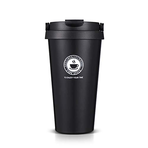 SLOSH Vaso Termico Café Termo Taza Termica Viaje (Negro)