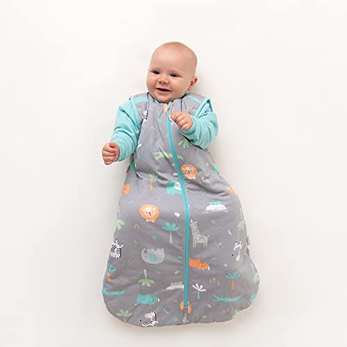 Slumbersac Saco de Dormir Bebe para Todo el año 18-36 Meses Safari 2.5 TOG | Saco de Dormir niños con Mangas largas 110 cm | Saco de Dormir Bebe 2.5 TOG