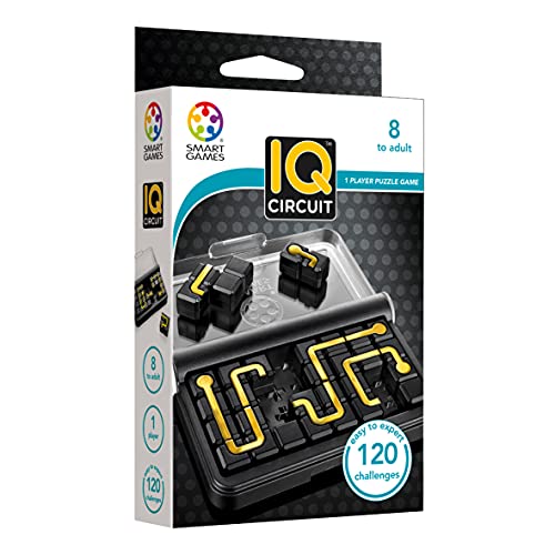 Smart Games IQ Circuit, Rompecabezas niños, Puzzle Educativo, Regalos Originales, Juegos de Viaje, Juguetes niño, Productos para Personas Mayores, Multicolor (SG457)