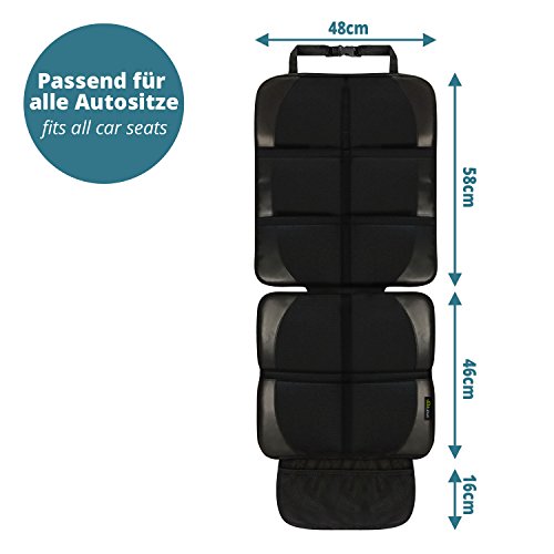 smartpeas Funda para Silla Infantil de Coche Negra - 1 Protector de Respaldo - Funda de Asiento de Coche Universal - Compatible con Isofix - Antideslizante, fácil de Limpiar, Segura