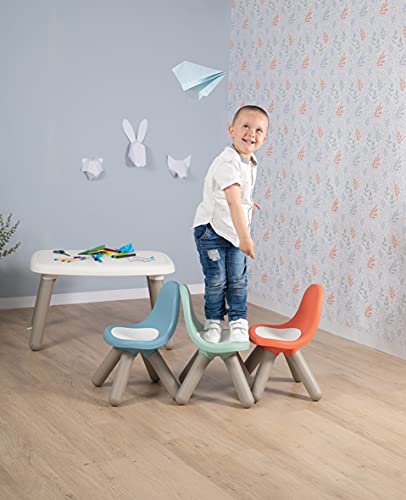 Smoby Silla infantil de diseño verde salvia partir de 18 meses, para interior y exterior, plástico, ideal para jardín, terraza, habitación de los niños, color (880109)