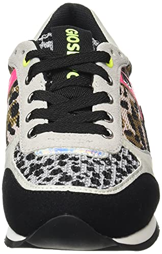 Sneakers con Rejilla, Animal Print Y TOQUES FLÚOR para Mujer Goshen