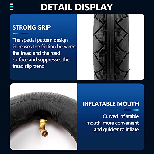 SNOWINSPRING Neumáticos de 8 pulgadas x 2 pulgadas 200 x 50 (8 pulgadas) para scooter eléctrica y scooter eléctrica (tubo interior incluido).