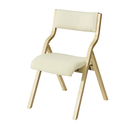 SoBuy Silla Plegable, Silla de Madera, Silla de Cocina, Silla de Comedor, FST40-W, ES