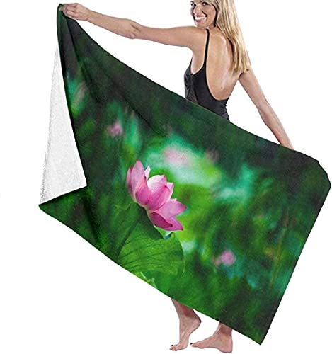 Solo Lotus Women Toallas De Playa De Fibra Extrafina Absorbentes Divertidas para Adultos Boho para Surf, Crucero, Ejercicio O Entrenamiento, Clase De Natación, Piscina, Picnic, Gimnasio, Fitness, SPA