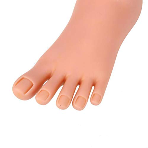 SOLUSTRE Práctica de Pie Falso Modelo 1 par Flexible de Silicona Suave Herramienta de Manicura Prótesis para El Entrenamiento de Arte de Uñas