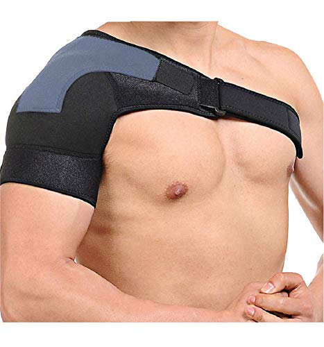 Soporte De Estabilidad Del Hombro Con Almohadilla De Presión Prevención De Lesiones Para Hombres Y Mujeres Manguito De Los Rotadores, Empalme De CA Dislocado, Desgarro Labrum, Tendinitis,Right,36*52Cm