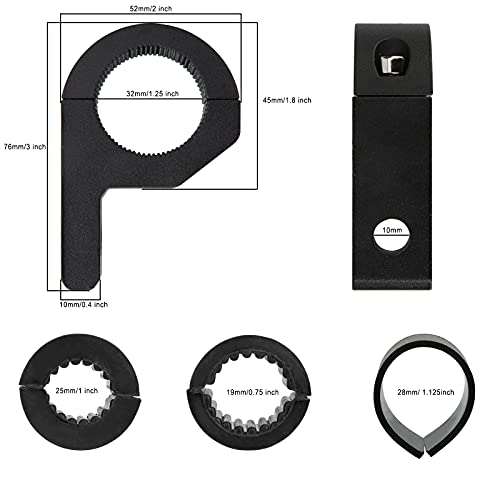 Soporte de Montaje de Barra de Luz 19-32mm Universal Abrazaderas de Tubo de Luz LED Trabajo para Vehículos Todoterreno Camión Motocicleta 2 Piezas