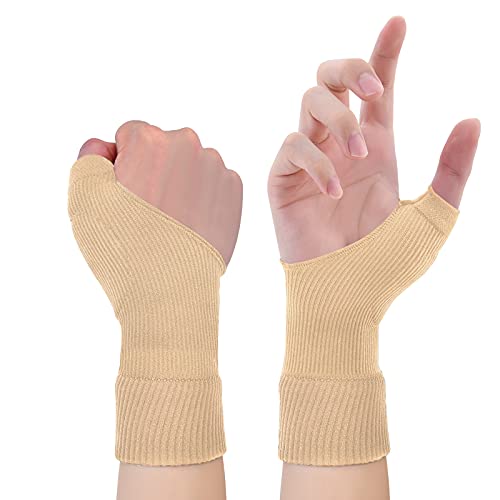 Soporte de muñeca de gel para pulgar, guantes de compresión transpirables para artritis del pulgar, túnel carpiano, tenosinovitis para hombres y mujeres, se adapta a ambas manos L