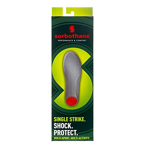 Sorbothane Single Strike Plantillas, Verde, 42-43