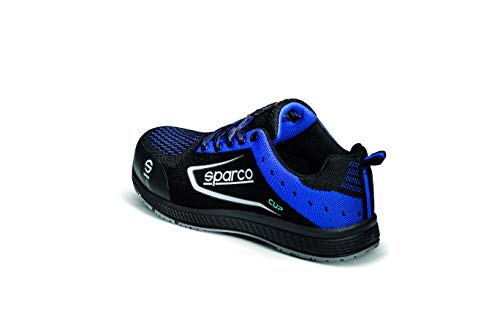 Sparco 0752642NRAZ, Botas de Seguridad y contra Incendios Unisex Adulto, Nero BLU, 42 EU