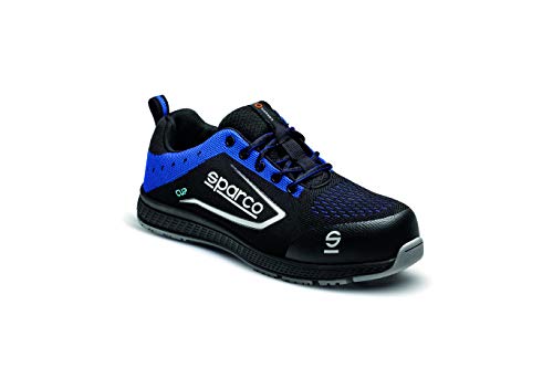 Sparco 0752642NRAZ, Botas de Seguridad y contra Incendios Unisex Adulto, Nero BLU, 42 EU