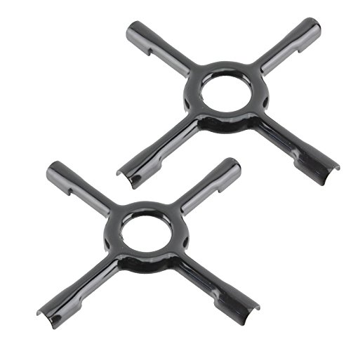 Spares2go Soporte universal de cerámica para cocina de gas, soporte Moka salvamanteles (pequeño, 130 mm, 2 unidades)