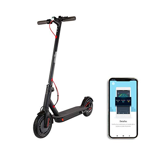 SPEED LION Patinete Eléctrico Plegable Negro Brooklyn Patinete Eléctrico Scooter Motor 250W Ruedas 8,5 | Patinete para Adultos | hasta 25 Km/h y 15 Km Autonomía | Sincronización vía App