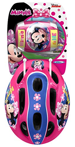 Stamp Helmet + Elbow + Knee Pads Minnie, Niñas, Rosa, 52/56 Cm