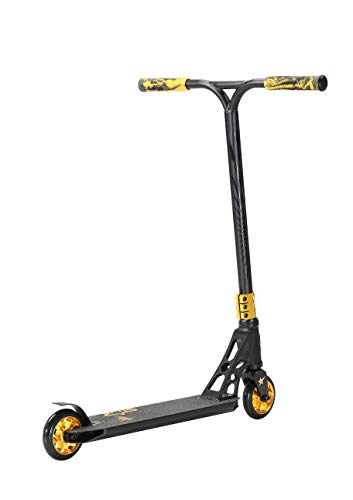 STAR SCOOTER Patinete de Acrobacias Profesional Patineta Freestyle Stunt Scooter para niños y niñas a Partir de 8 años | 110 mm Edición Pro HIC | Negro Oro