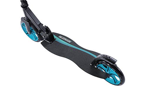 STAR SCOOTER Patinete Patineta Scooter Plegable para niños y niñas a Partir de 7 años y Adultos, 205mm Kickscooter Manillar Ajustable, Negro