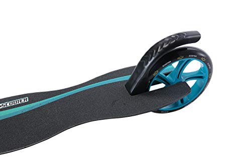 STAR SCOOTER Patinete Patineta Scooter Plegable para niños y niñas a Partir de 7 años y Adultos, 205mm Kickscooter Manillar Ajustable, Negro