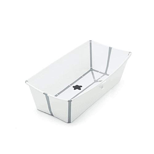 STOKKE® Flexi Bath® Extragrande - Bañera de bebé plegable para ducha │ Piscina portátil antideslizante para niños hasta los 6 años - Color: XL Blanco