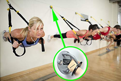 Stryser Maxbolt Anclaje de Pared Soporte de Techo para Entrenamiento en suspensión Trainer Cintas elásticas musculación Fitness Cuerdas Crossfit Incluye Tornillos con Tacos