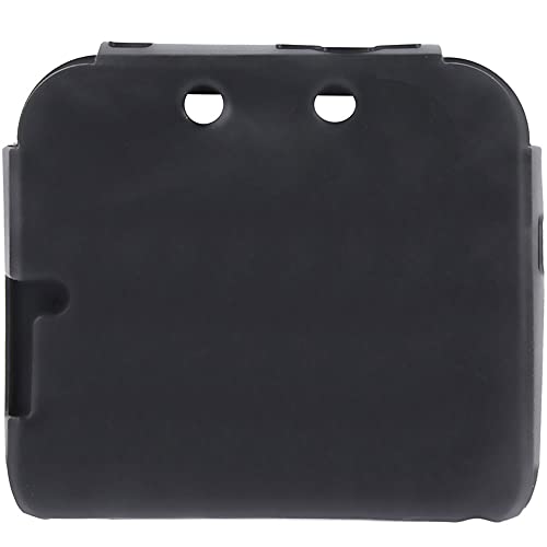 subtel® Funda Compatible con Nintendo 2DS Silicone Funda Flip Cover Case Negro