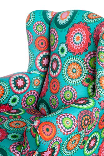 SUENOSZZZ- Sillón Butaca orejero (Sillon Lactancia) Sillon tapizado Mandalas. Sillones de hogar tapizado. Sillon balancin Mecedora