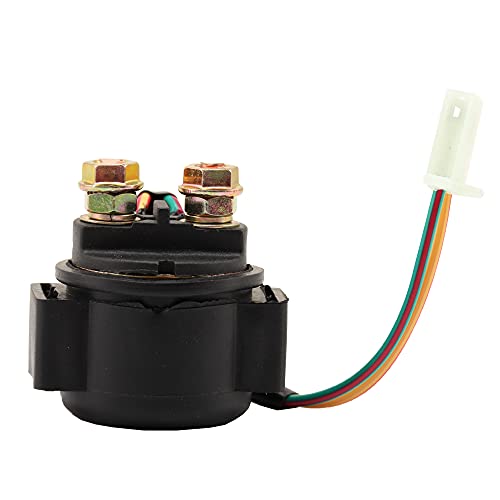 SUKECA Relé solenoide para ATV Dirt Bike Scooter Go Kart Dune Buggy Quad 4 ruedas Pit Bike Ciclomotor Roketa SSR Taotao Sunl 4 tiempos GY6 Motor 50cc 70cc 90cc 110cc 125-250cc