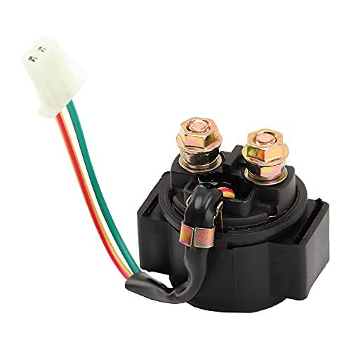 SUKECA Relé solenoide para ATV Dirt Bike Scooter Go Kart Dune Buggy Quad 4 ruedas Pit Bike Ciclomotor Roketa SSR Taotao Sunl 4 tiempos GY6 Motor 50cc 70cc 90cc 110cc 125-250cc