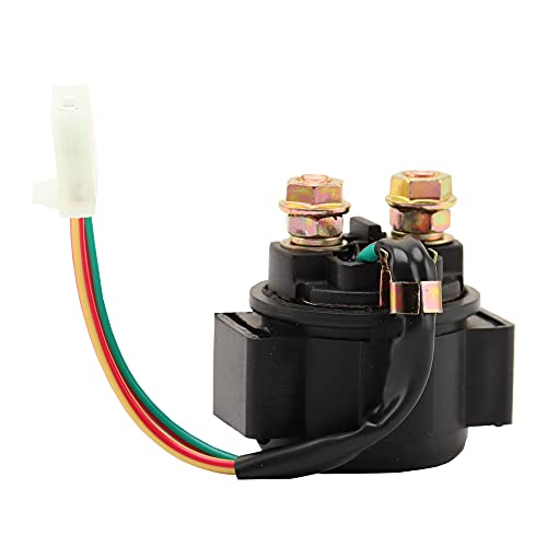 SUKECA Relé solenoide para ATV Dirt Bike Scooter Go Kart Dune Buggy Quad 4 ruedas Pit Bike Ciclomotor Roketa SSR Taotao Sunl 4 tiempos GY6 Motor 50cc 70cc 90cc 110cc 125-250cc