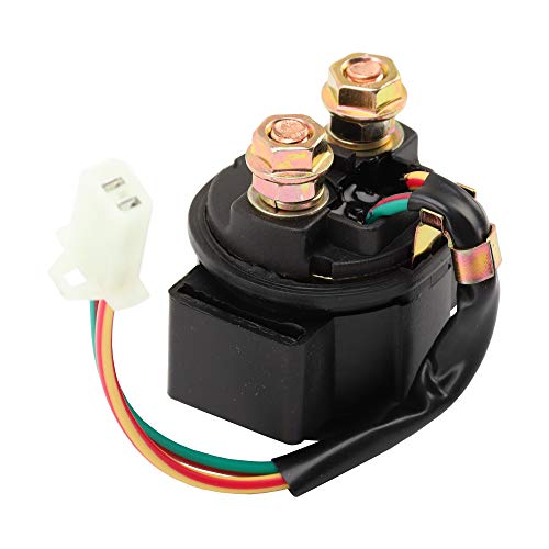 SUKECA Relé solenoide para ATV Dirt Bike Scooter Go Kart Dune Buggy Quad 4 ruedas Pit Bike Ciclomotor Roketa SSR Taotao Sunl 4 tiempos GY6 Motor 50cc 70cc 90cc 110cc 125-250cc