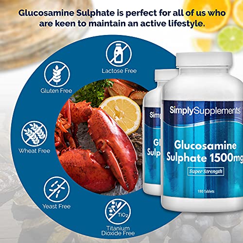 Sulfato de Glucosamina 1500mg - ¡Bote para 1 año! - 360 Comprimidos - SimplySupplements