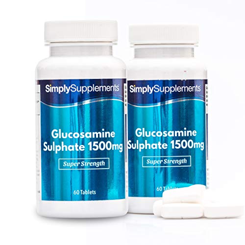 Sulfato de Glucosamina 1500mg - ¡Bote para 4 meses! - 120 Comprimidos - SimplySupplements