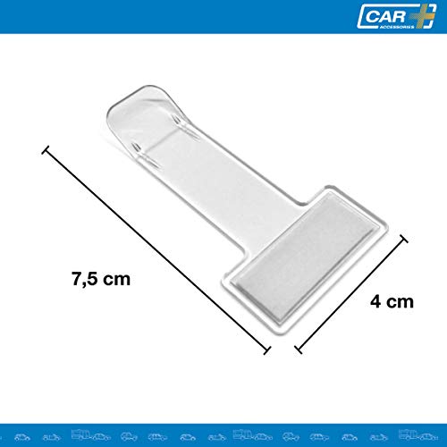 SUMEX Pinza Transparente de Parabrisas Coche, Soporte Tique Parquing y Tarjeta Aparcamiento.